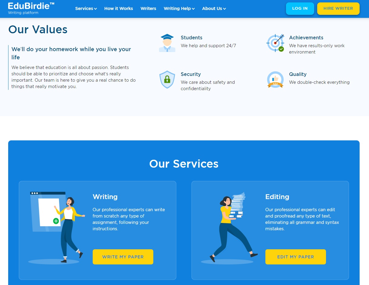edubirdie guarantees